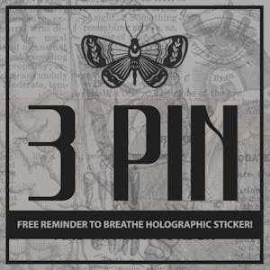 Three Pins + Free Sticker! 🖤