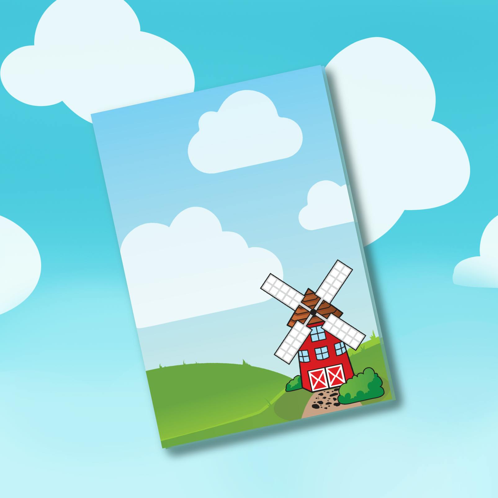 4x6 Inch Windmill Notepad