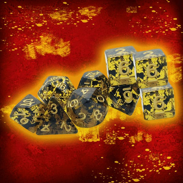 Terracotta Grecian Vase Dice, Traditional 9-set