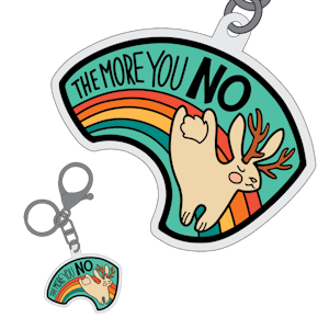 The More You No Keychain