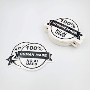 100% Human Made Sticker