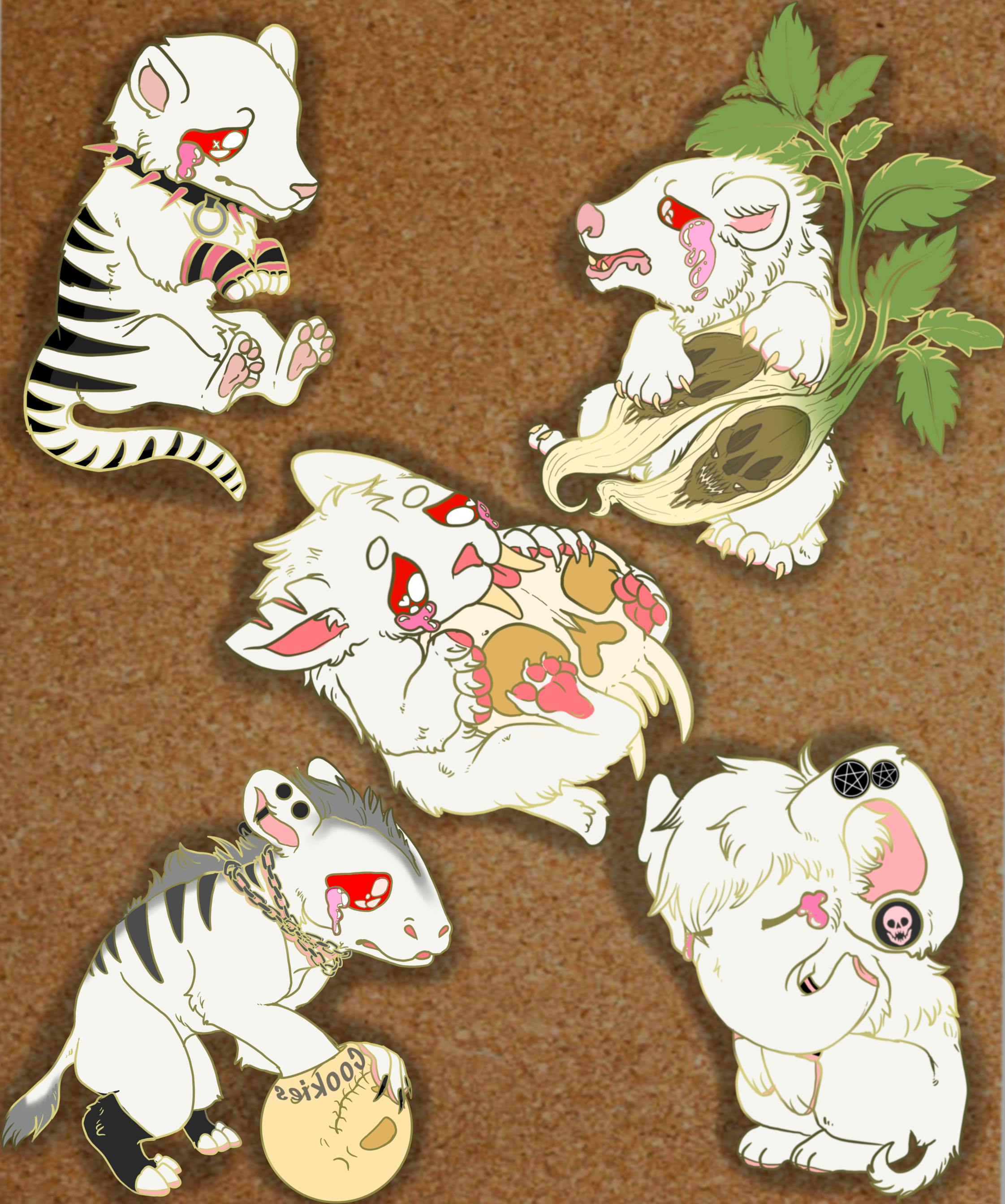 Perished Plushie Enamel Pin