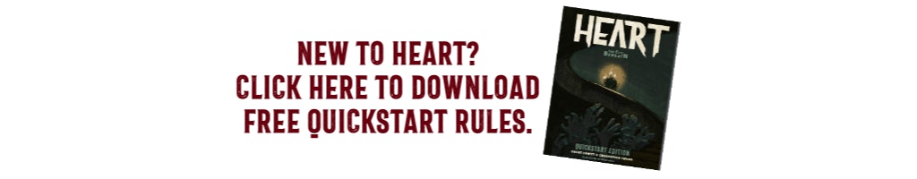 A banner which reads: New to Heart? Click here to download free quickstart rules.