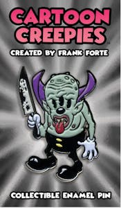 Cartoon Creepies Triclops with a Knife 1.75" Soft Enamel pin