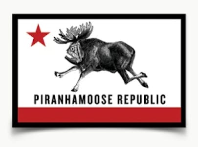 STICKER: Piranhamoose Republic