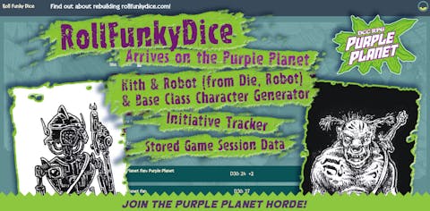 Roll Funky Dice heads to the Purple Planet!