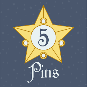 ✦ Five Enamel Pins