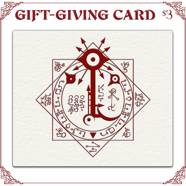 Gift-Giving Card: $3