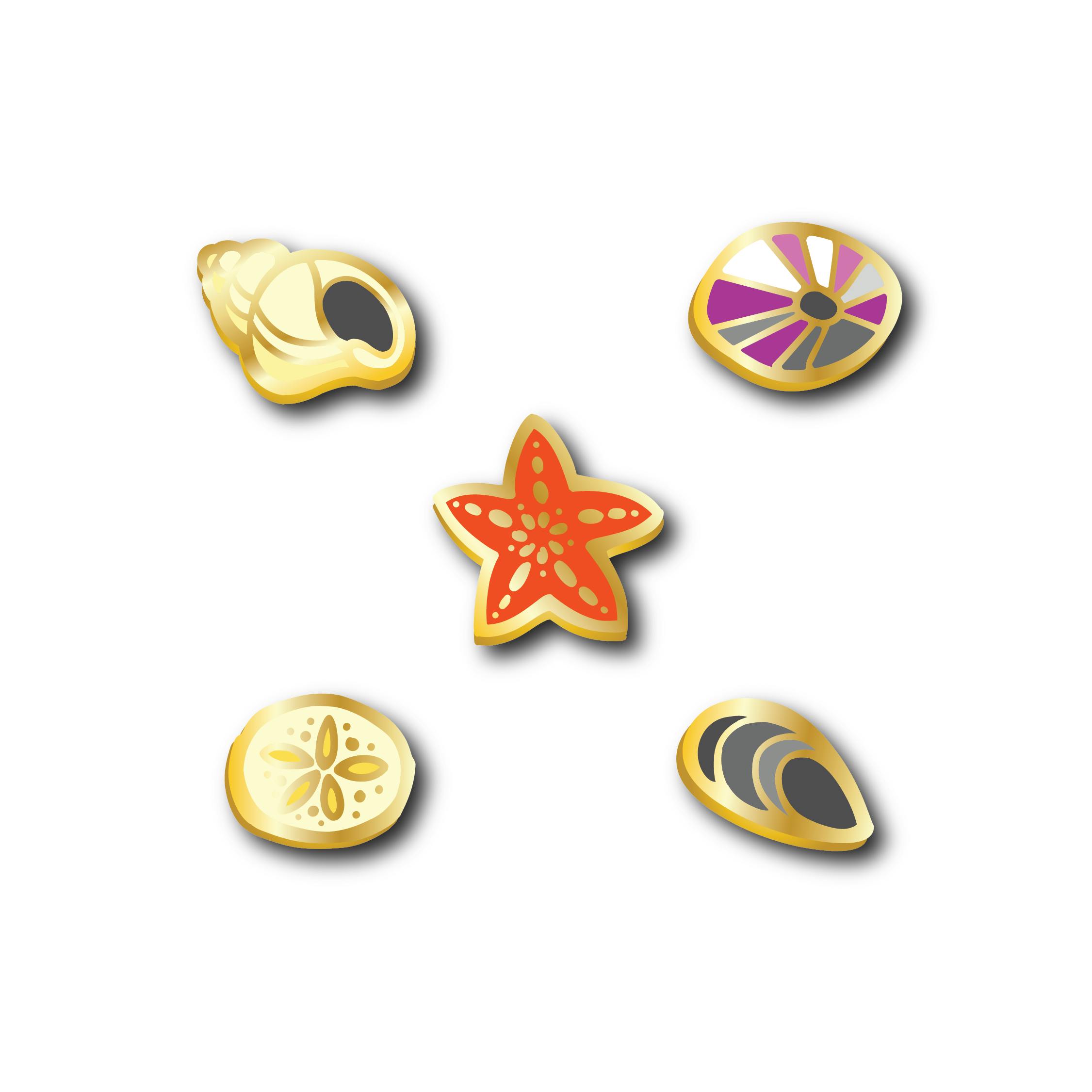 Tide Pool Accent Pin Set