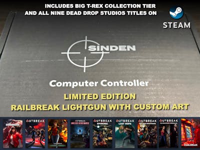 The Railbreak Limited Edition Sinden Lightgun Bundle w/ Big T-Rex Collection + 9 Games on Steam!