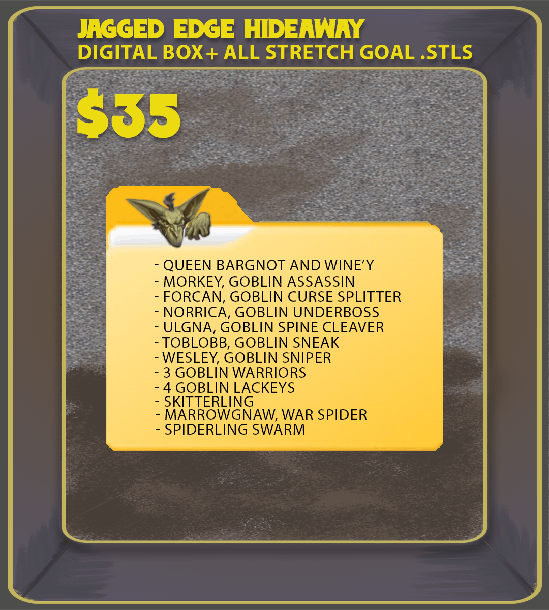 The Jagged Edge Hideaway Goblin Box - BackerKit