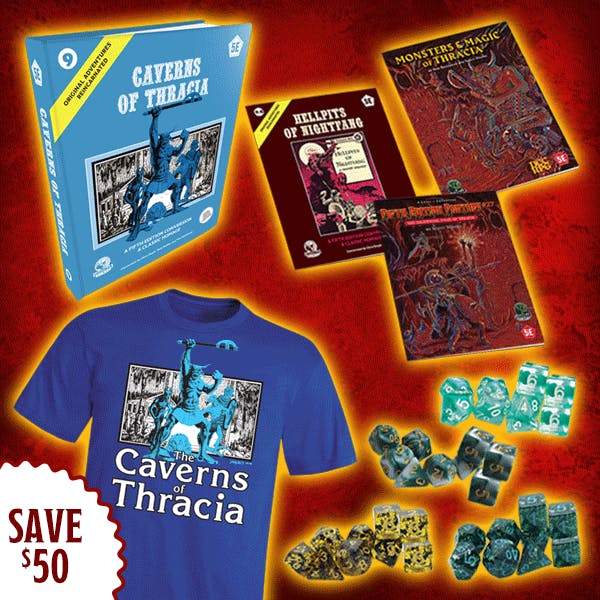 (Save $50) Full Thracia 5E Collection of Books + Merch!