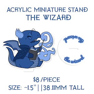 Acrylic Miniature Stand || The Wizard
