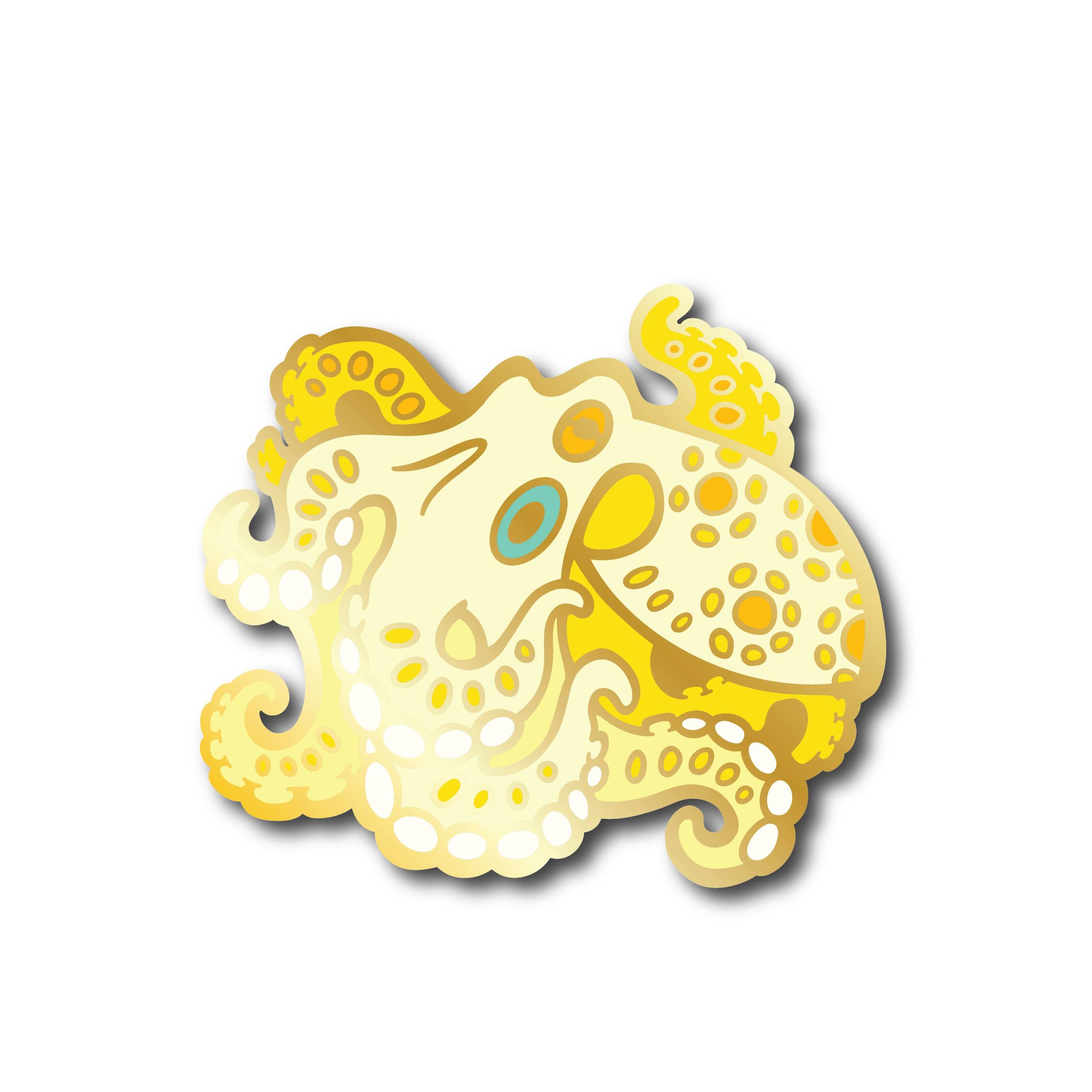 California Two-Spot Octopus pin