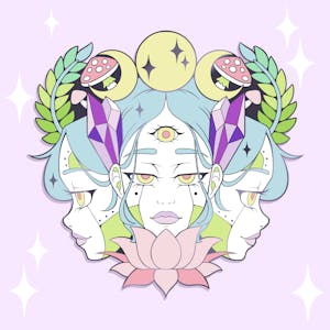 Moon Goddess Enamel Pin