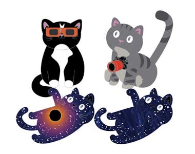 Cosmic Kitties Sticker