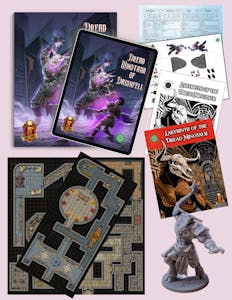 Dread Minotaur Slayer: ALL-IN Softcover Book, Printed Map Pack, Physical Miniature, and PDF+ ALL Digital Content