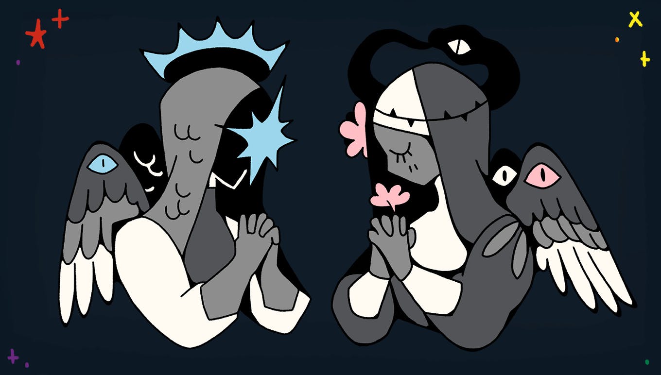 Demiboy and Demigirl Pins