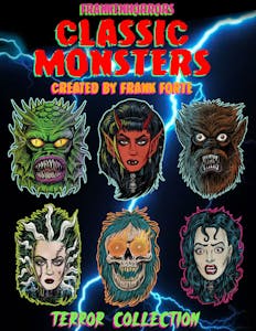Frankenhorrors Classic Monsters Sticker Set