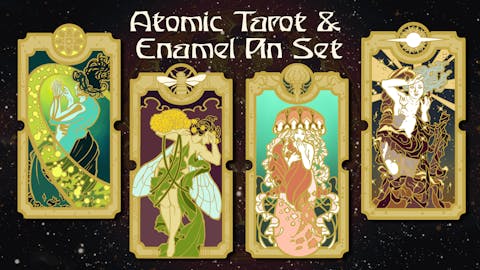 Atomic Tarot Enamel Pin Set