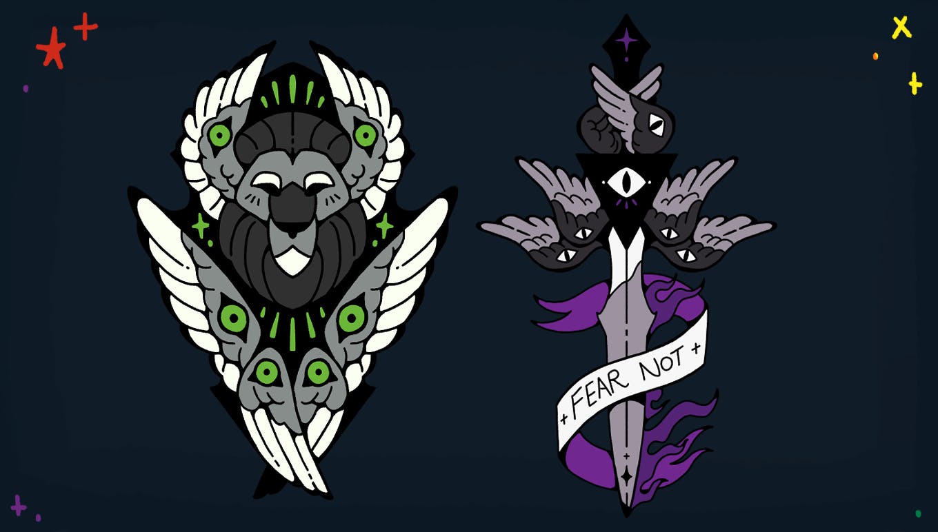 Demiromantic and Demisexual Pins