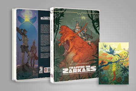 Hardcover copy of TRAPPED ON ZARKASS