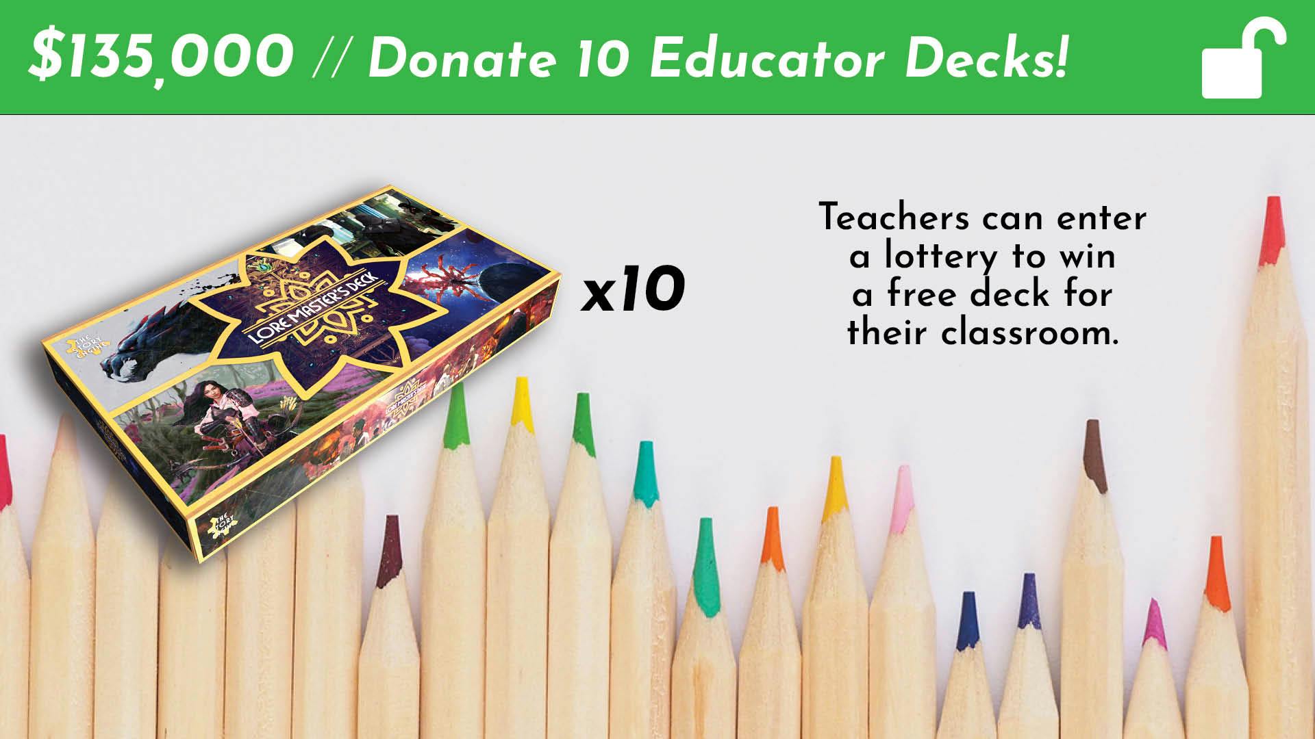 Donate 10 Decks to Educators