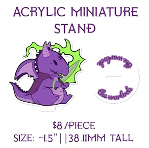 Acrylic Miniature Stand || The Warlock