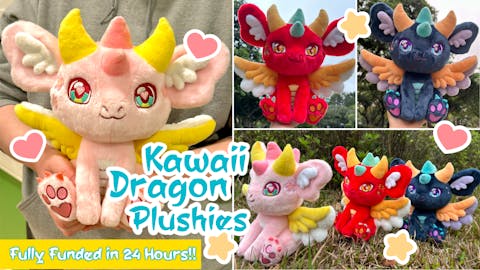 Kawaii Dragon Plushies