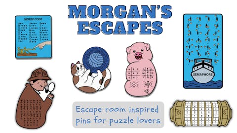 Escape room inspired pins for puzzle lovers
