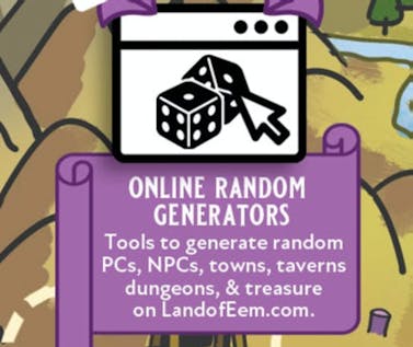 Online Random Generators: Locations, NPCs, Magic Items, Dungeons on LandofEem.com