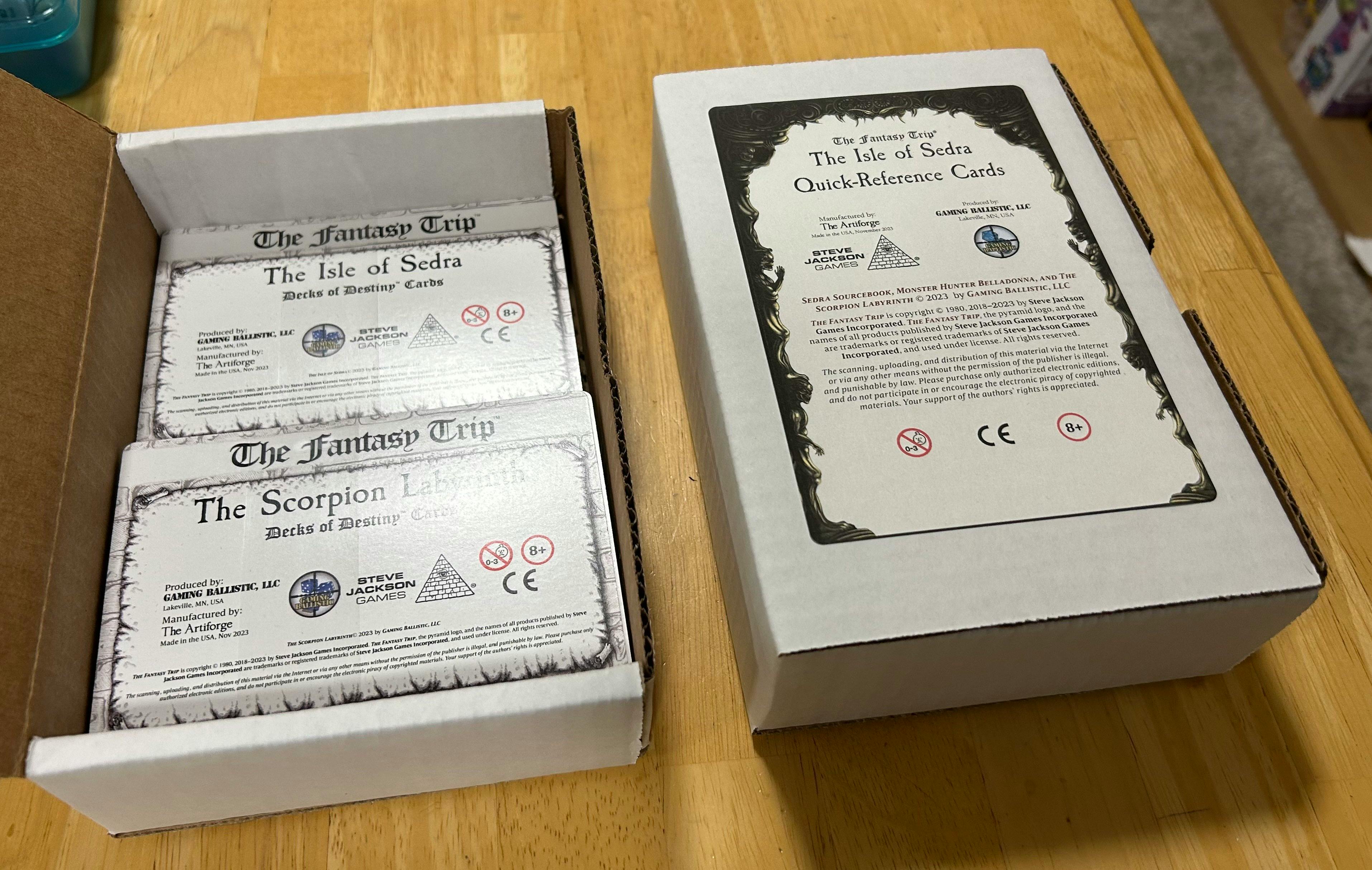 Quick-Reference Card Deck - Isle of Sedra