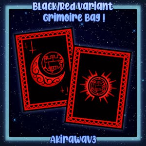 [ADDON] - Black and Red Grimoire Laptop Bag ! ✨