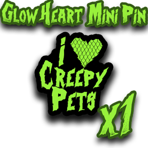 1 x Glow Heart Mini Pin