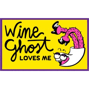 Wine Ghost iron-on patch