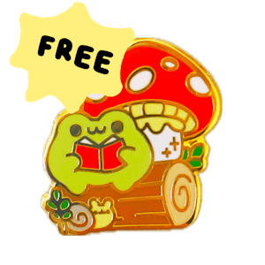 ☆ 4 Enamel Pin, Free Mushroom Frolic Pin ☆