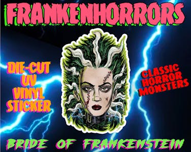 Frankenhorrors Bride of Frankenstein 5" Sticker