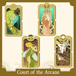 Court of the Arcane - Atomic Tarot Enamel Pin Set