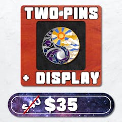 Two (2) Pins + Display