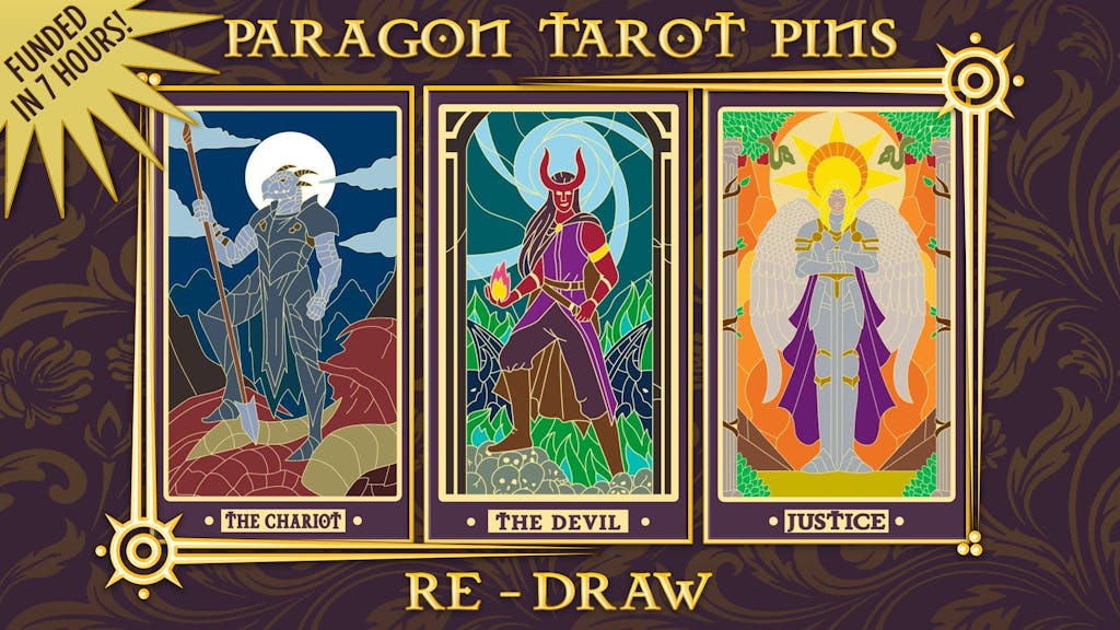 Paragon Tarot Pins - Redraw