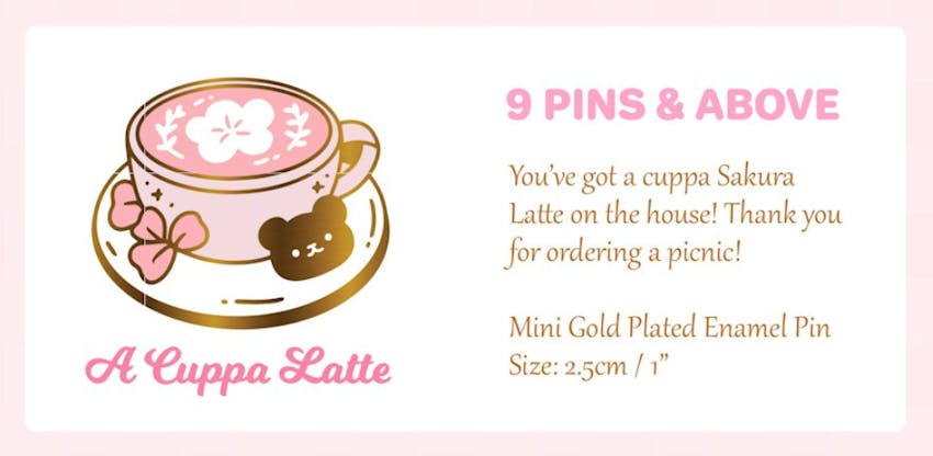 FREE Cuppa Latte Mini Pin