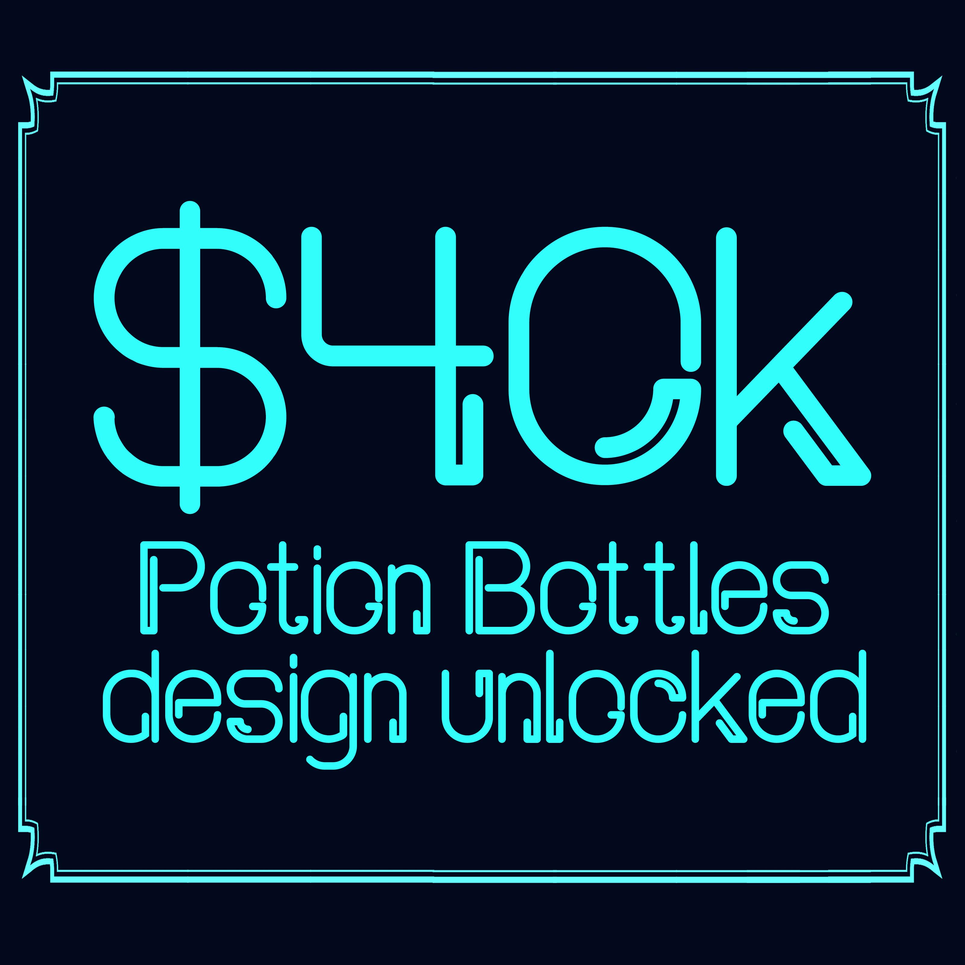 Potion Bottles design unlocked