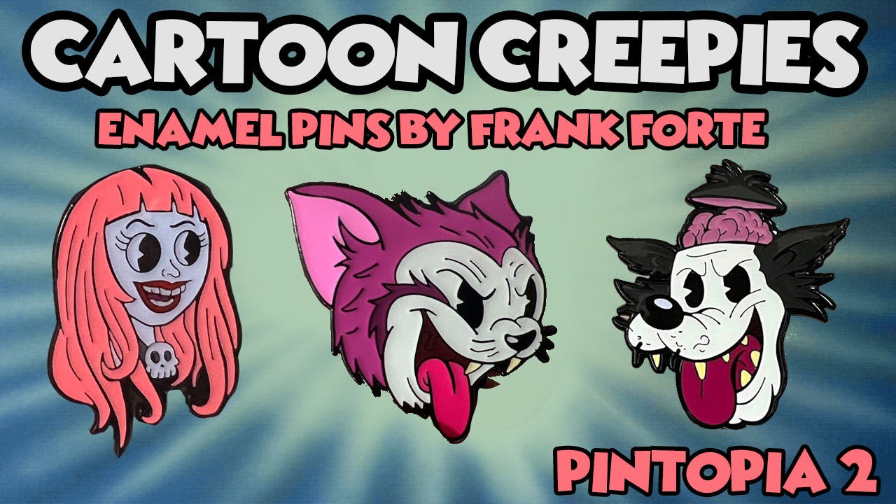 Cartoon Creepies Enamel Pins Pintopia