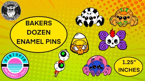 BAKERS BY THE DOZEN UNLEASHED ENAMEL PIN COLLECTION!!