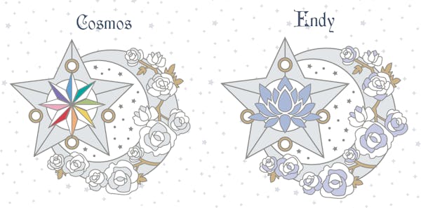 ✦ Blooming Cosmos & Endy Enamel Pin Combo (Special Pricing) 