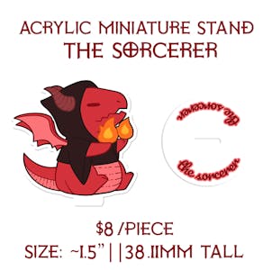Acrylic Miniature Stand || The Sorcerer