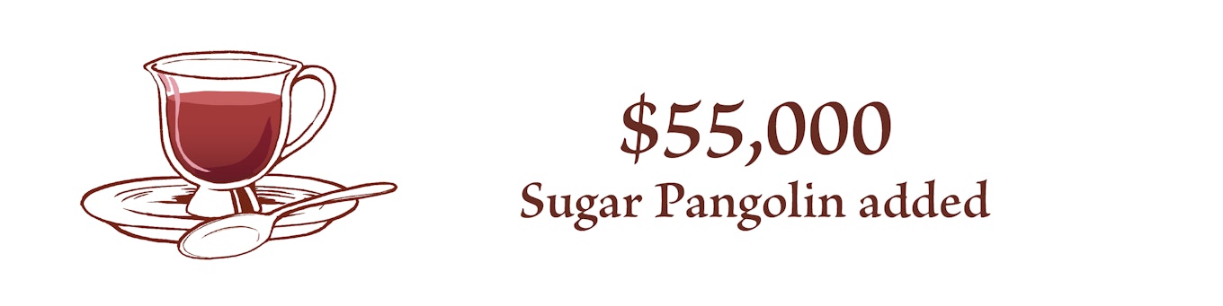 At $55,000, Sugar Pangolin Added