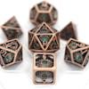 Copper with green gems