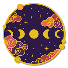 One Moon Pin