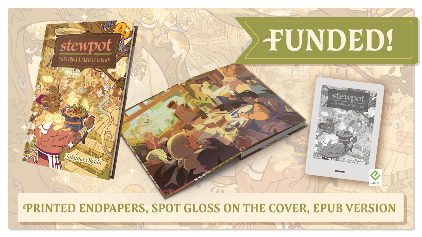 40K Goal - Printed endpapers, spot gloss on the cover, and epub version